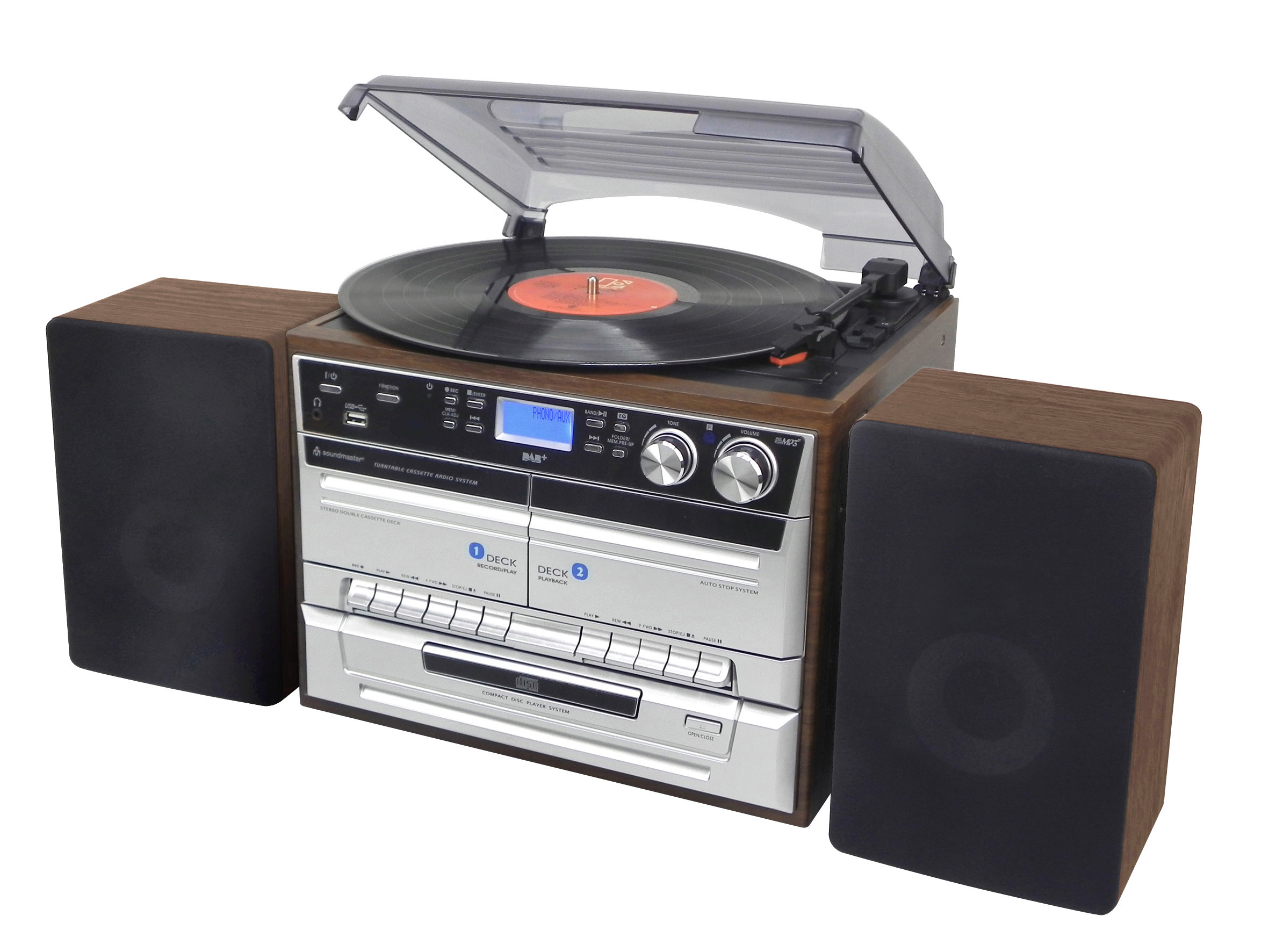 Küchenunterbau Stereo Musikcenter mit DAB+/UKW Radio, CD/MP3, USB