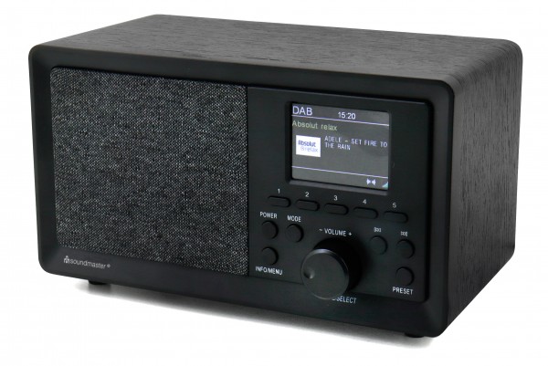 DAB+/FM-RDS radio with colour display, preset buttons