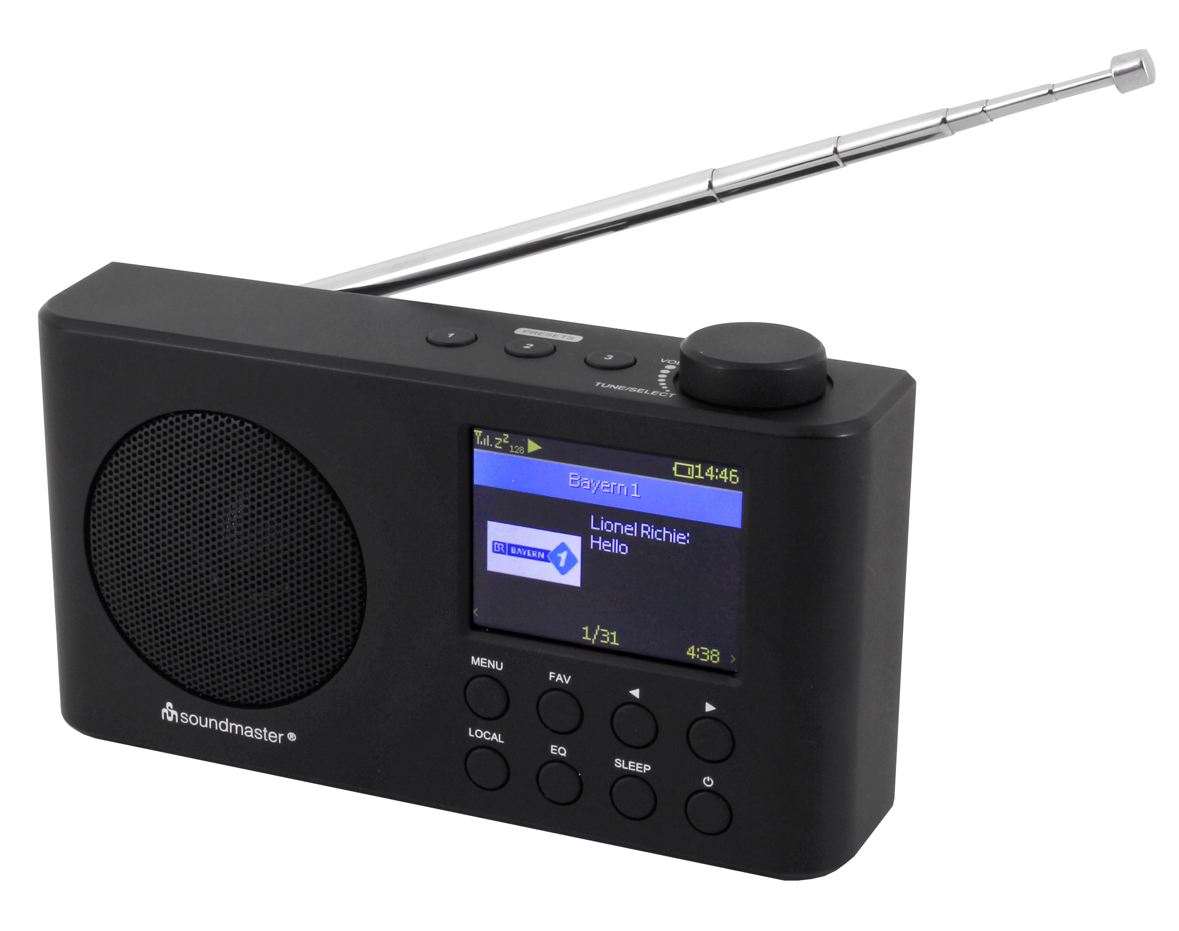 Portable WLAN-internet/DAB+/FM-radio with Bluetooth®, rechargeable Li-Ion  battery