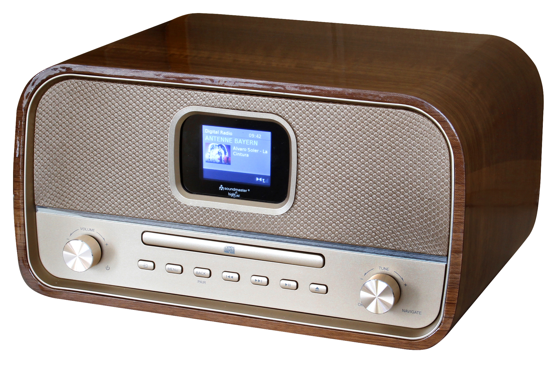 Stereo Musikcenter mit DAB+/UKW, CD/MP3, USB, Bluetooth®, Farbdisplay