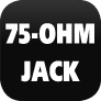 75-Ohm antenna jack