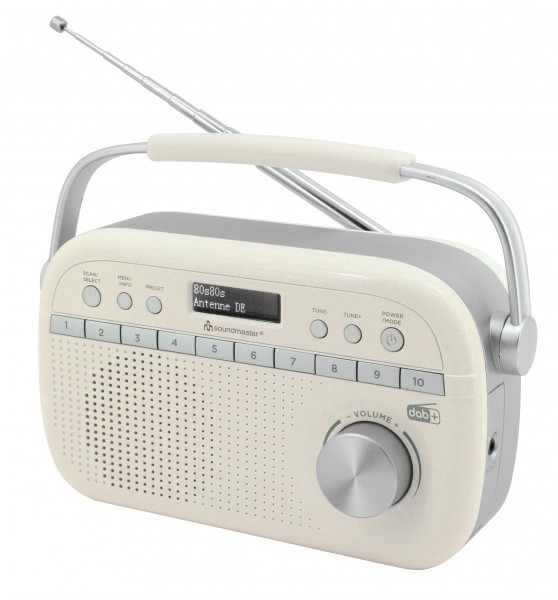 DAB+/FM-RDS radio with preset buttons