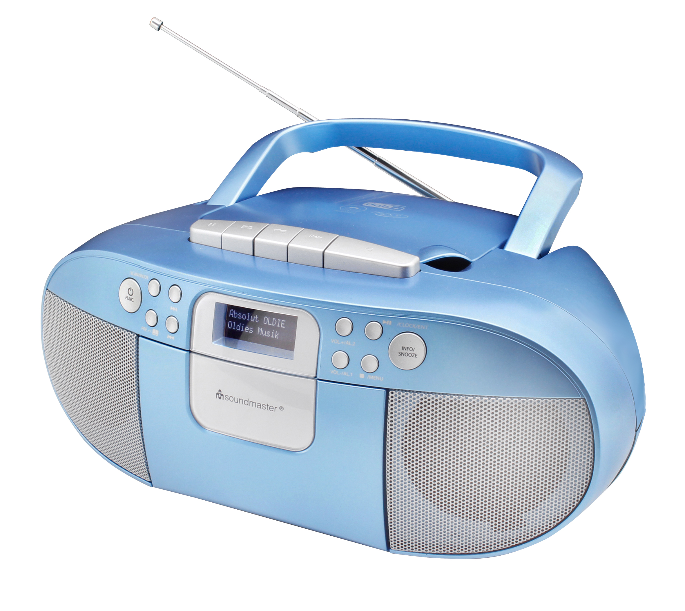CD/MP3 Boombox with DAB+/FM radio, player, USB | www.soundmaster.de