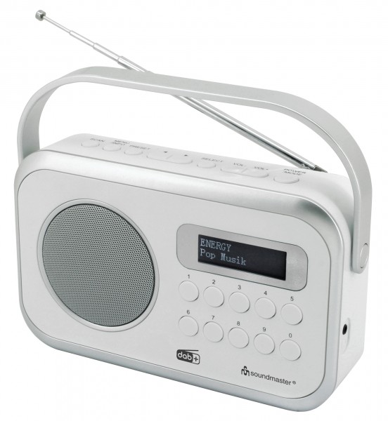 DAB+/FM-RDS radio with clock/alarm